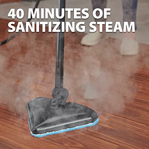 Wagner Spraytech C900134 925e Elite Steamer Multi-Purpose Mop with 20 Accessories for Chemical-Free Steam Cleaning, Hardwood Floors, Tile, and More